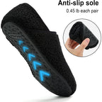 Slipper For Women Men Slipper Socks Fuzzy House Shoes Rubber Sole Slip On Soft-Lightweight Non Slip Indoor/Outdoor