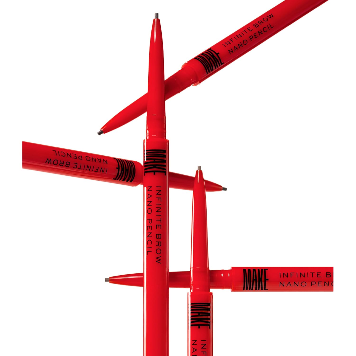 MAKE Beauty Nano Brow, Micro Eyebrow Pencil. Long-Lasting Smudgeproof Eye Brow Makeup for Hairlike Lines. Precision Liner for Natural-Looking Eyebrows - Shade, Soft Black