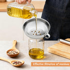 Canning Funnel With Strainer, Wide Mouth Funnels For Filling Wide And Regular Mason Jars, Food Grade Stainless Steel Canning Supplies For Kitchen Use, 3 Pack (Small And Large)