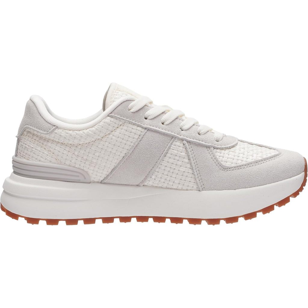 WHITIN Women's Wide Toe Box Retro Patchwork Sneaker | Cushion Support | Width Walking Shoes