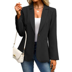 Elleven Women'S Blazer Business Casual Lightweight Suit - Long Sleeve Slim Fit Work Office Jacket With Pockets