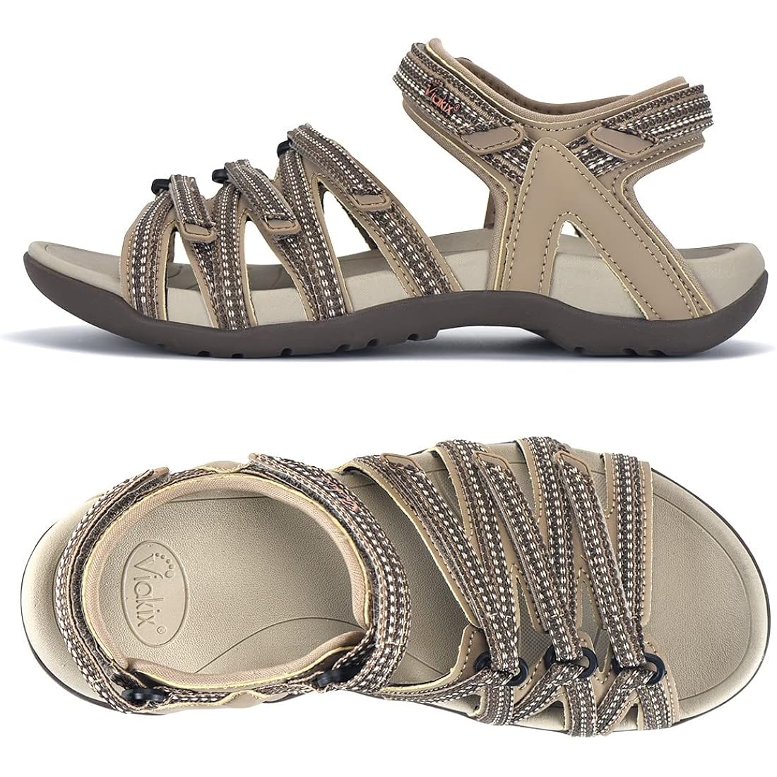 Viakix Womens Sport Sandal – Comfortable Athletic Stylish Hiking Shoes, With Arch Support, Outdoors, Walking, Water, River, Trekking