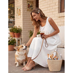 Merokeety Women'S Boho Maxi Sundress 2026 Summer Beach Dress Scoop Neck Sleeveless Loose Tank Dress