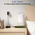 4.3V Charger Fit for Philips Norelco One Blade Old Model A00390 QP2520 QP2521 QP2522 QP2515 MG5700 MG3740 MG3720 QG3330 Electric Shaver for Phillips OneBlade Replacement Adapter Power Cord