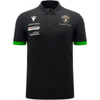Macron Men'S Automobili Lamborghini Squadra Corse Team Polo Shirt (Black And White)