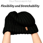 Furtalk Winter Hats For Women Fleece Lined Beanie Knit Chunky Womens Snow Cap