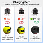 15V Charger Cord Fit for Philips Norelco HQ8505 3000 5000 6000 7000 9000 Series,Multigroom MG5750 MG7750 MG7770 MG7790 QP6531 BG7030 BG7040 BG5025 S9987 Shaver Trimmer Power Cord