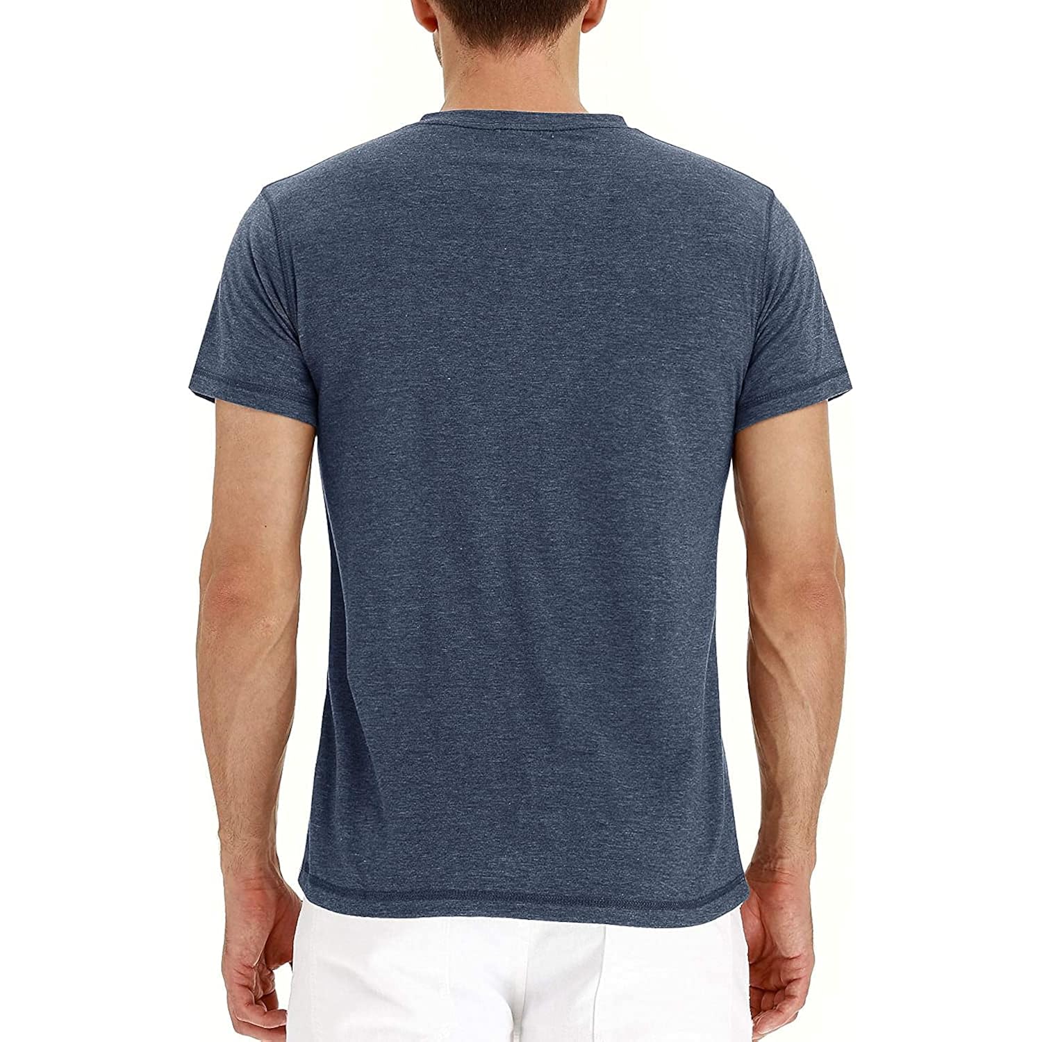 Sailwind Mens Henley Short Sleeve T-Shirt Cotton Casual Shirt