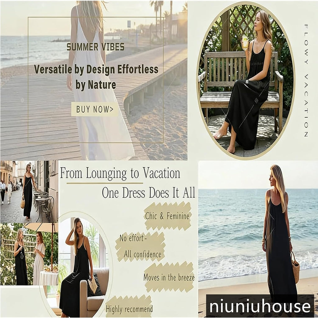 Backless Cami Dress, House Dress Backless Dress, Cami Lounge Dress House Dress Open Back Dress For Women Casual Summer