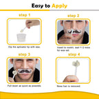 120g Wax Nose Wax Kit, Nose Hair Wax Kit with 40 Applicators, Quick & Painless Nose Waxing Kit for Men and Women, Nose Hair Remover Kits Used 20 Times Usage
