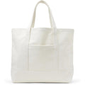 Amazon Essentials Unisex Large Heavy Duty Canvas Beach Tote Bag, Natural, One Size