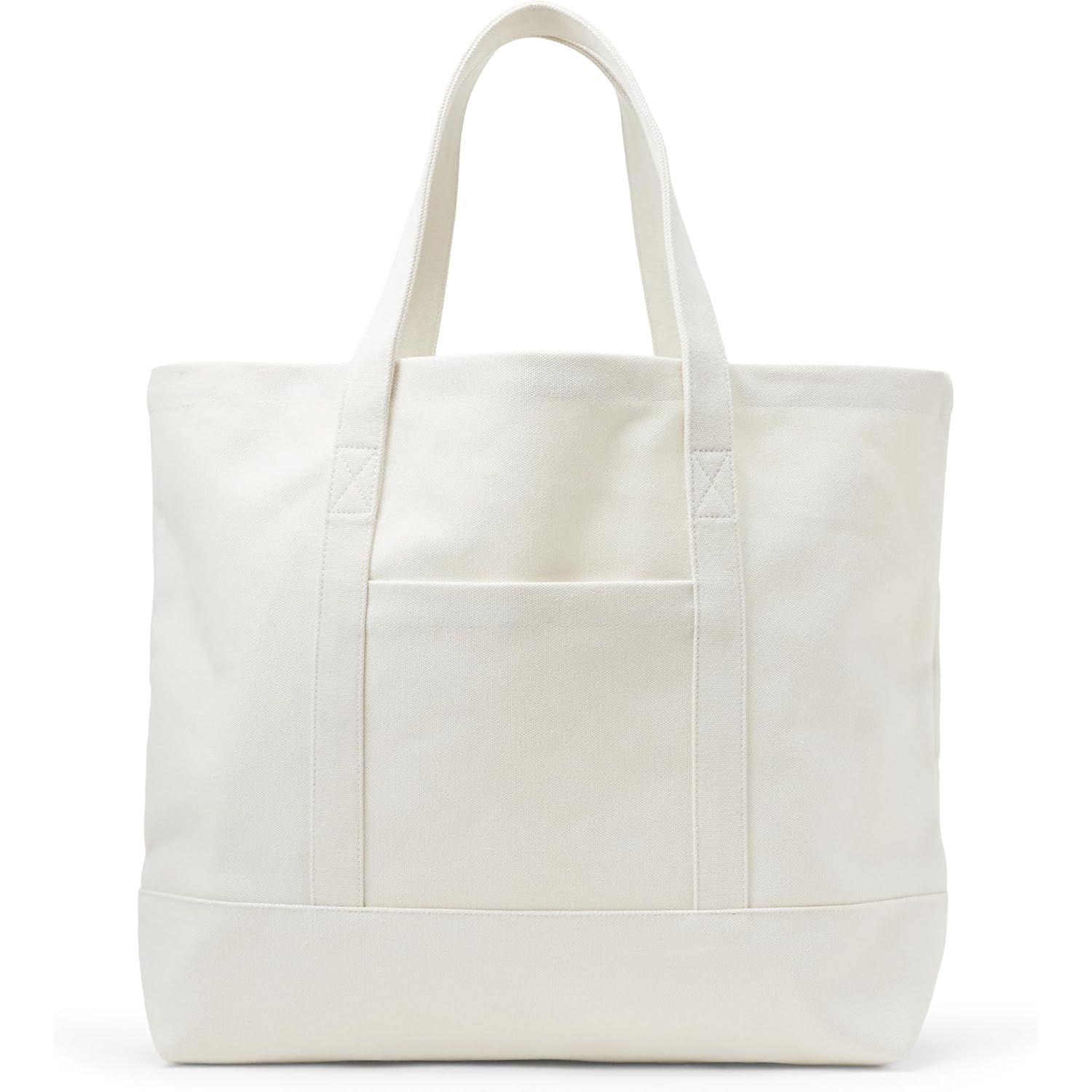 Amazon Essentials Unisex Large Heavy Duty Canvas Beach Tote Bag, Natural, One Size