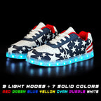 Wooowyet Men Led Light Up Shoes For Women High Top Lights Sneakers Glowing Neon Luminous Sequin Fashion Sparkle Bling Shiny Punk Boots Led Shoes