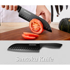 Kitchen Knife Set With Block, 19 Pcs High Carbon Stainless Steel Sharp Includes Serrated Steak Knives Set, Chef Knives, Bread Knife, Scissor, Sharpener, All In One