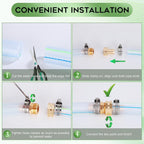 Garden Hose Repair Kit With Clamps, Male And Female Hose Fittings, Fit For 3/4"Or 5/8" Garden Hose Fitting, 4 Sets