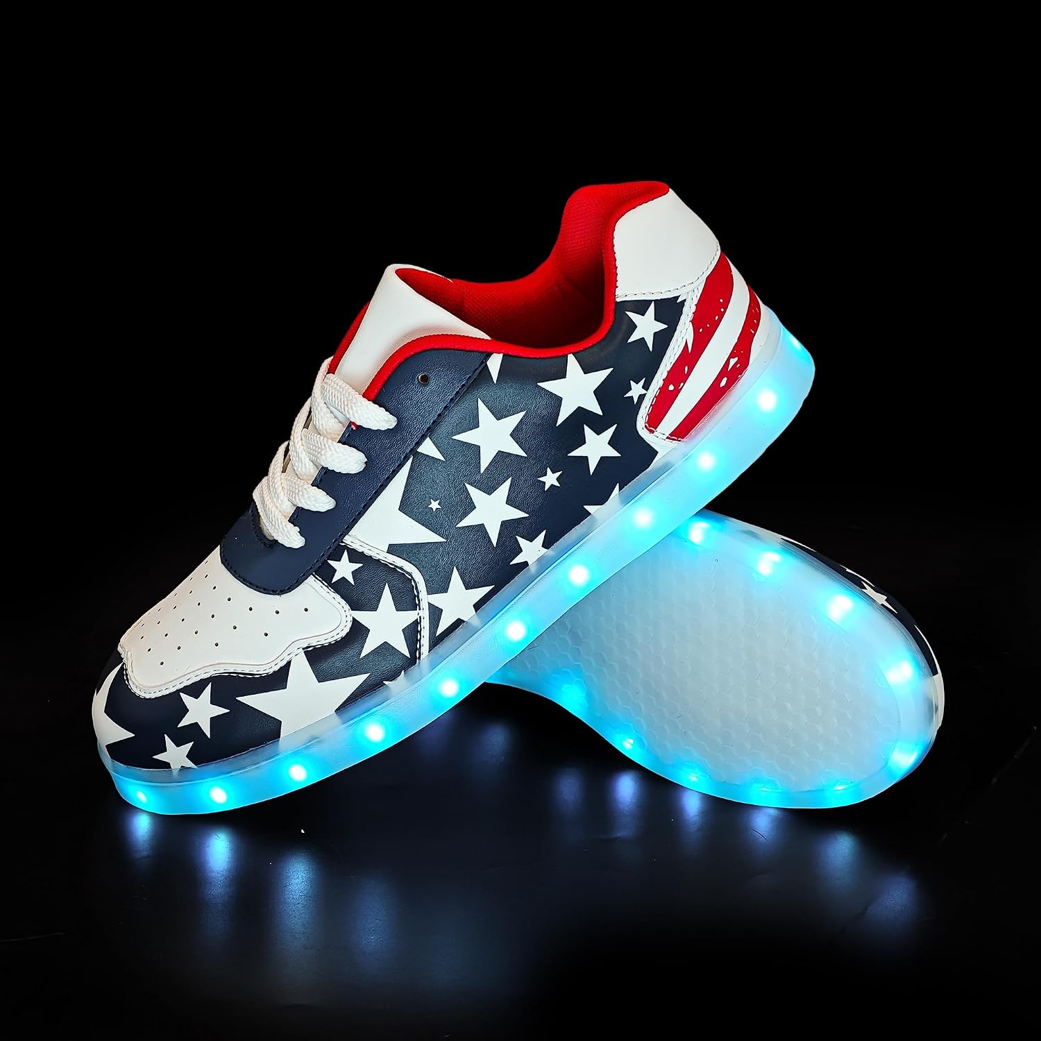 Wooowyet Men Led Light Up Shoes For Women High Top Lights Sneakers Glowing Neon Luminous Sequin Fashion Sparkle Bling Shiny Punk Boots Led Shoes