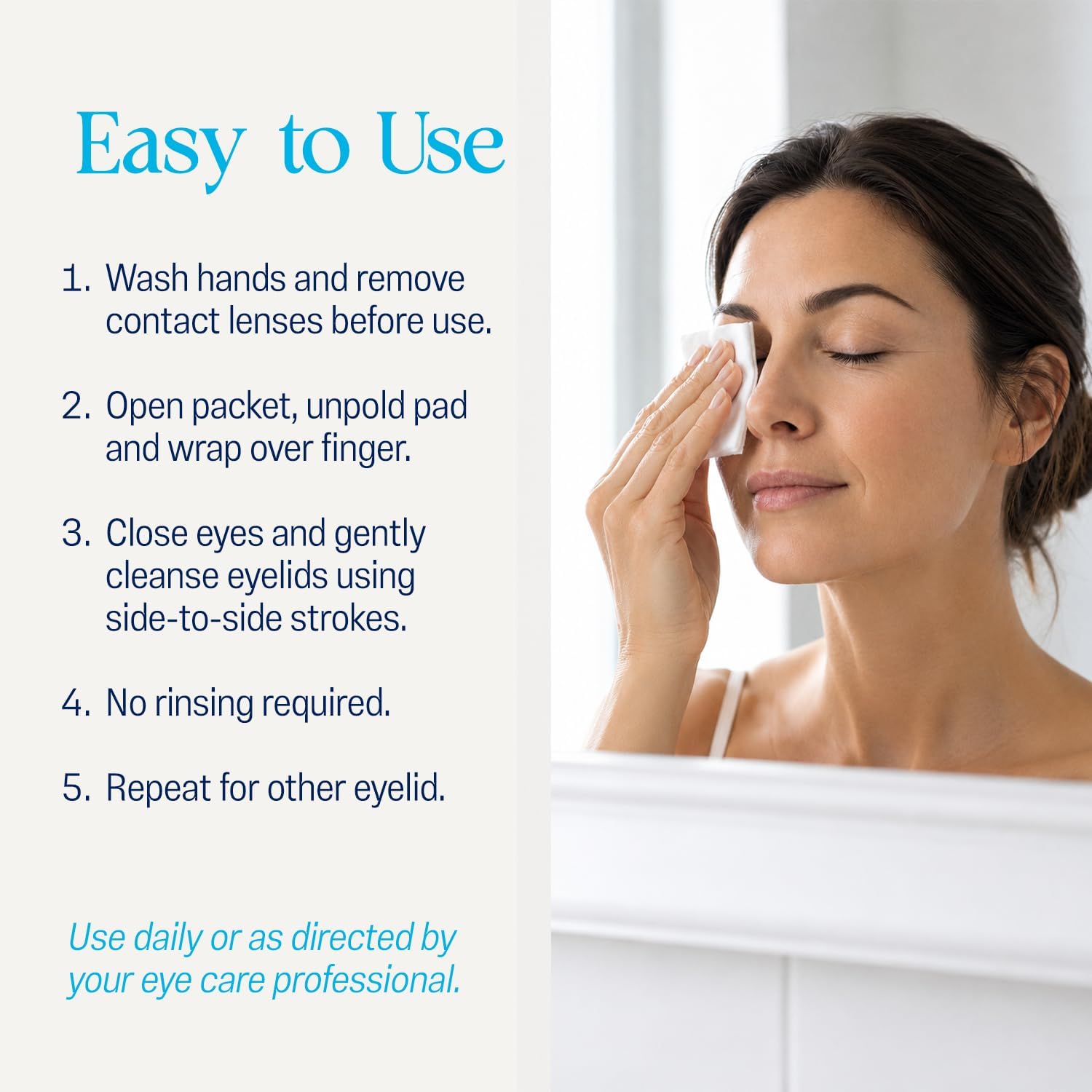Ocusoft Lid Scrub Plus Inflation Buster – 5 Bonus Pads Included - Advanced Eyelid Cleanser For Intensive Lid & Lash Care - 35 Ct Pre-Moistened Pads