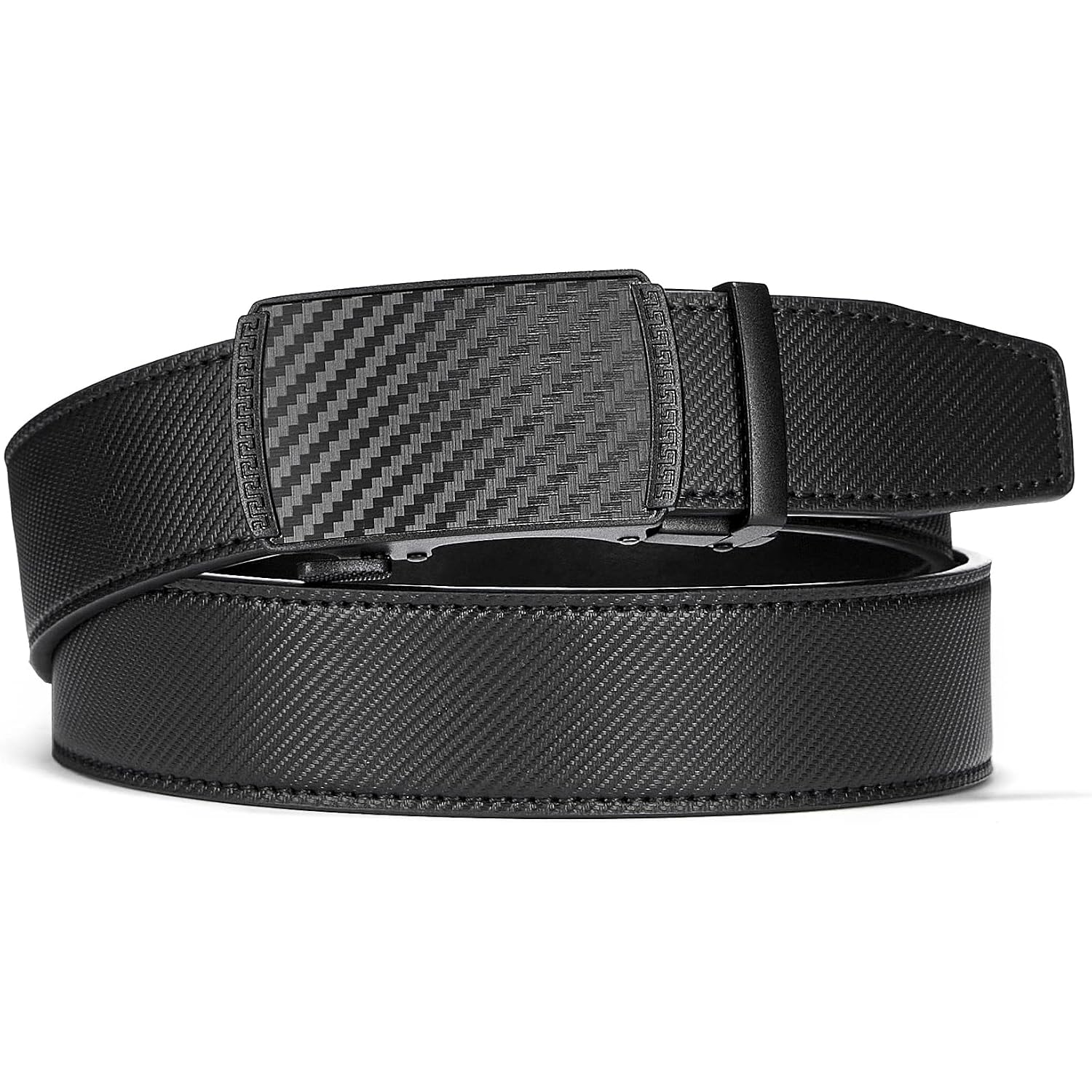 Chaoren Mens Belt Leather Ratchet Belt - Customizable Fit, Effortless Style (35Mm)