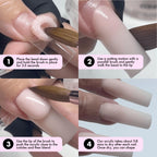 MakarttPro Kolinsky Acrylic Nail Brush Size 10 – 100% Pure Kolinsky Hair Nail Brush for Acrylic Application, Professional Nail Brush for Smooth Bead Control, Anti-Clogging, Acetone Resistant Handle