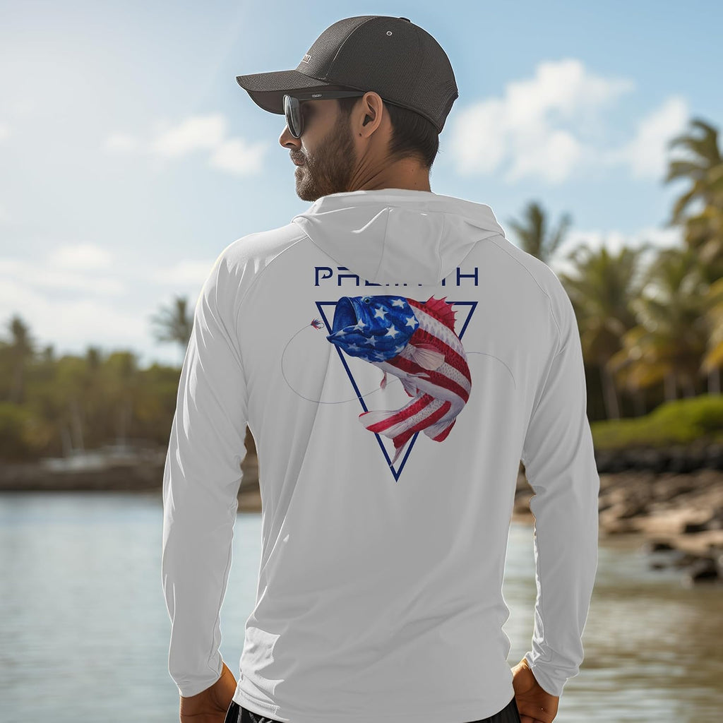 Palmyth Fishing Hoodie For Men Long Sleeve Sun Protection Uv Upf 50+ Shirts