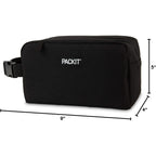 Packit Freezable Small Insulated Snack Box, Black, With Ecofreeze Technology (Built-In Ice Pack), Mini Cooler Or Small Lunch Bag, For Fresh Snacks On The Go, For Work, Gym, Or Travel