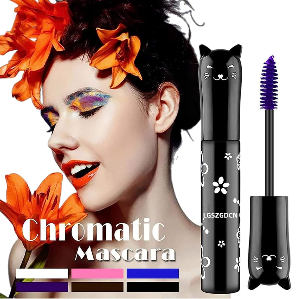 Purple Lashes Extensions mascara Eyes Makeup eyelash serum coloured Mascara Waterproof Fast Dry Eyelashes Curling Lengthening Party Stage Use