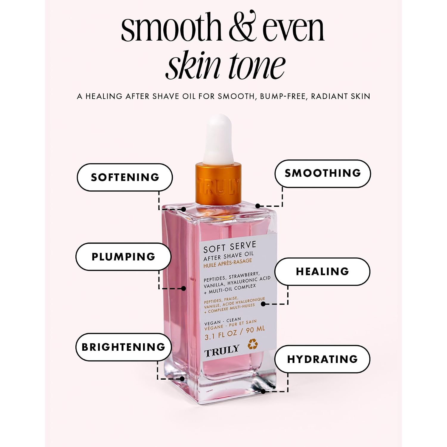 Truly Beauty Luxury After Shave Oil | Soothing & Hydrating Treatment To Prevent Ingrown Hair For Smooth, Irritation-Free Skin For Daily Use