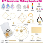 Diy Suncatchers, 400Pcs Sun Catchers Supplies Kit Art And Crafts For Adults
