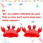 Xy-Wq Floating Pool Thermometer, Large Size Easy Read For Water Temperature With String - Swimming Pools, Spas, Hot Tubs, Ponds (Crab)