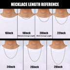 Fiusem 3.5mm Cuban Link Chains for Men, Silver Tone/Black/14K Gold Plated Stainless Steel Necklace Chain, Mens Necklace 16, 18, 20, 22, 24, 26, 28 Inch