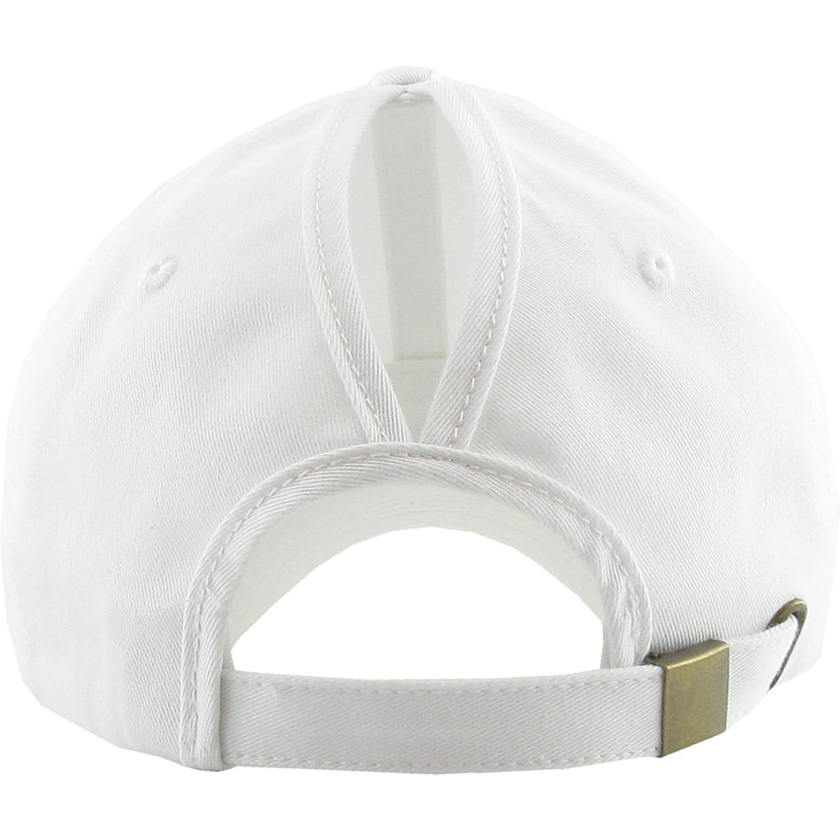 Classic Plain Ponytail Messy High Bun Headwear Adjustable Cotton Trucker Mesh Glitter Hat Baseball Cap
