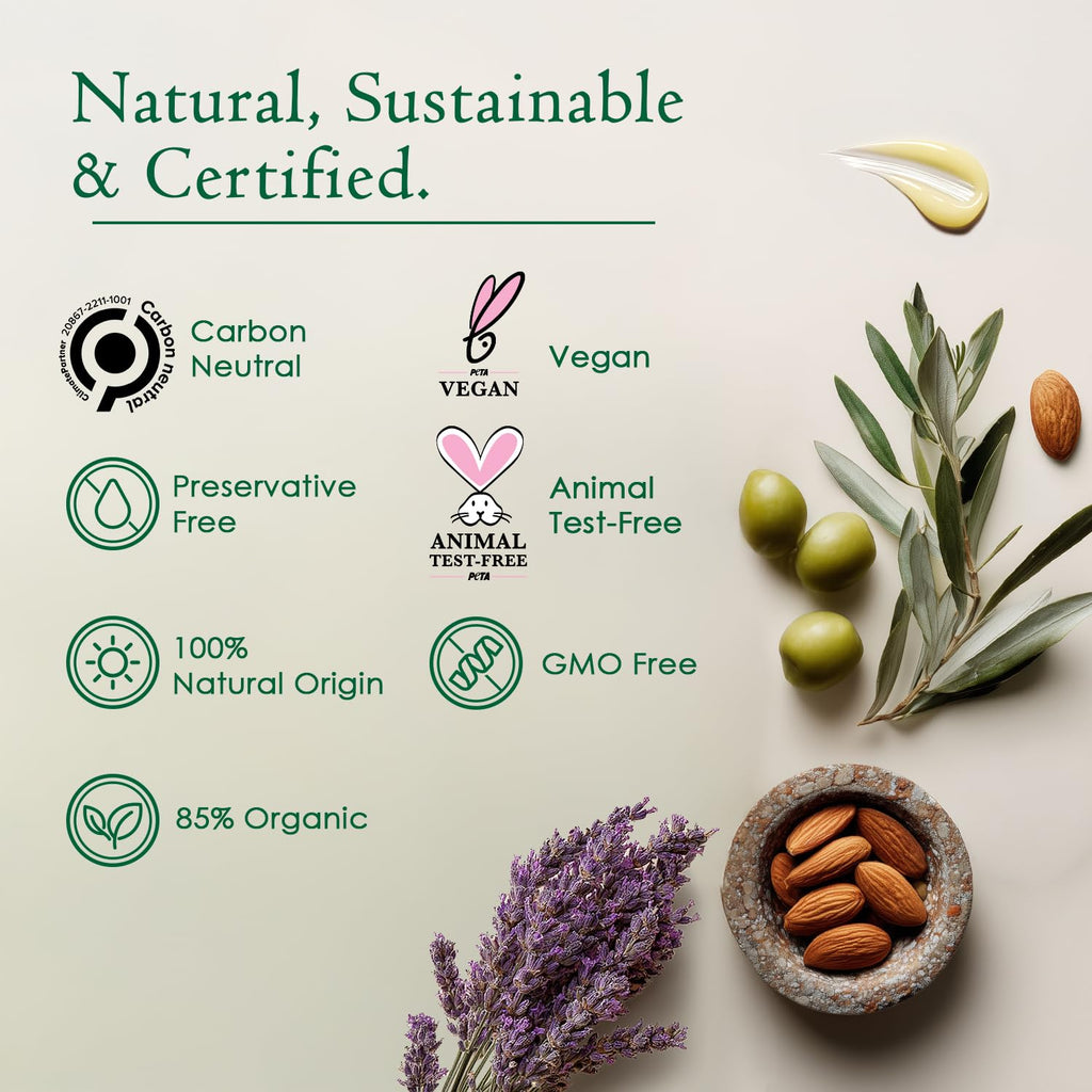Dry Cracked Heels Repair | Organic Foot Cream for Dry Feet & Callus with Jojoba, Lavender, Almond, Olive & Vitamin E Oil | Natural Foot Balm & Moisturizer for Skin | Hydrating Foot Treatment | 3.4 oz