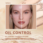 Oil Control Face Pressed Powder,Matte Smooth Flawless Setting Powder Makeup,Waterproof Long Lasting Finishing Powder,Cruelty Free Lightweight Face Cosmetics,0.35Oz (#2-Natural Beige)