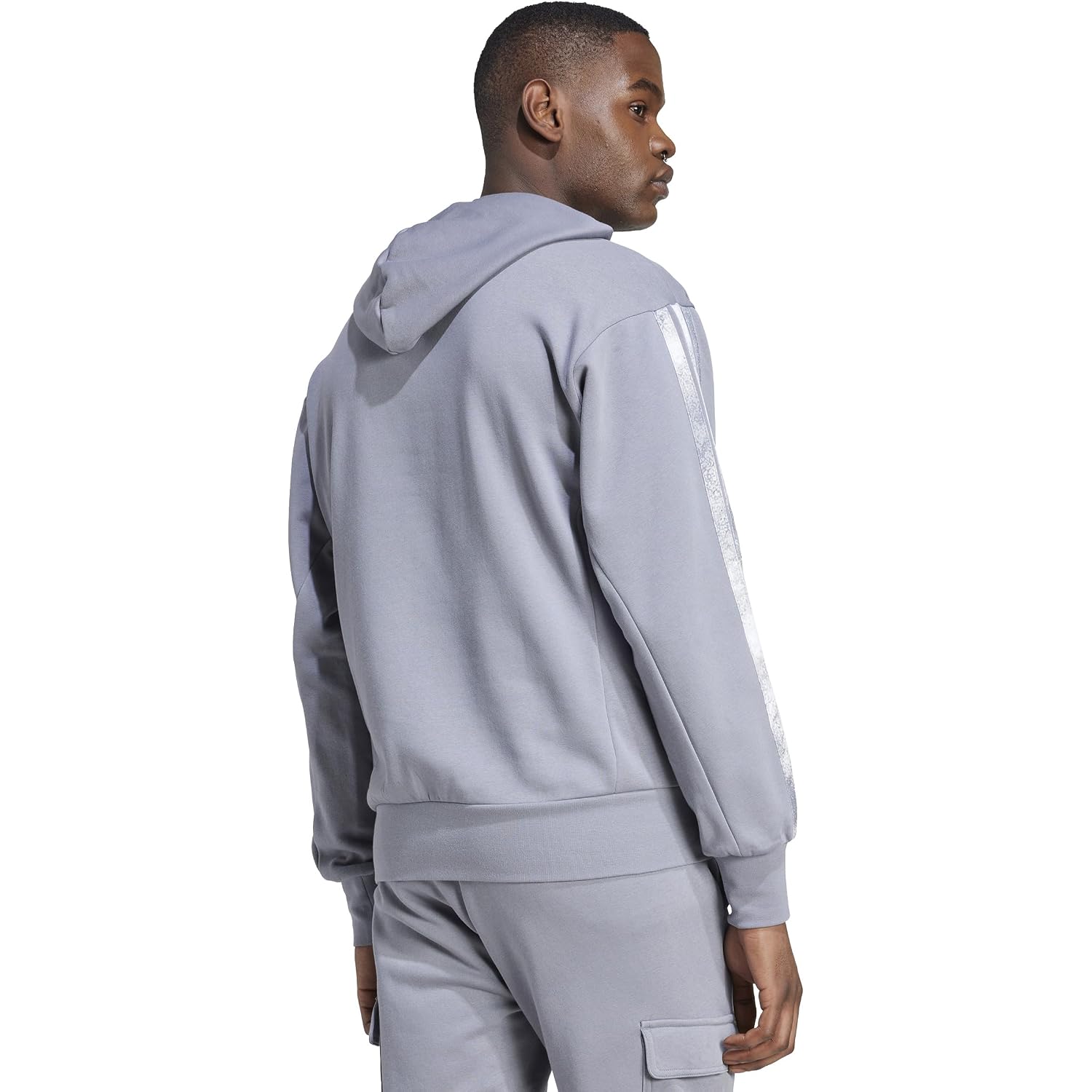 Adidas Men'S All Over Printed Colorblock Hoodie