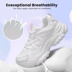 Women'S Road Running Shoes Non Slip Ladies Walking Fashion Athletic Chunky Sneakers Work Gym Comfort Lightweight Mesh Soft Sole