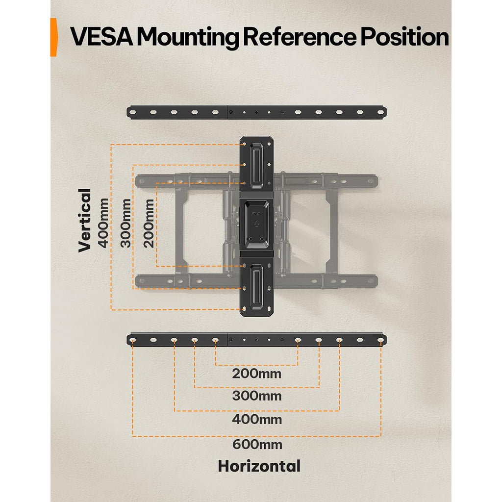 Perlegear Ultra Slim Tv Wall Mount 1.1" Low Profile For 42-90" Tvs, Fits 16"/24" Studs, Full Motion Tv Mount Wall Bracket With Dual Articulating Arms, Swivel, Tilt, Max Vesa 600X400Mm, Holds 132Lbs