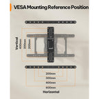 Perlegear Ultra Slim Tv Wall Mount 1.1" Low Profile For 42-90" Tvs, Fits 16"/24" Studs, Full Motion Tv Mount Wall Bracket With Dual Articulating Arms, Swivel, Tilt, Max Vesa 600X400Mm, Holds 132Lbs