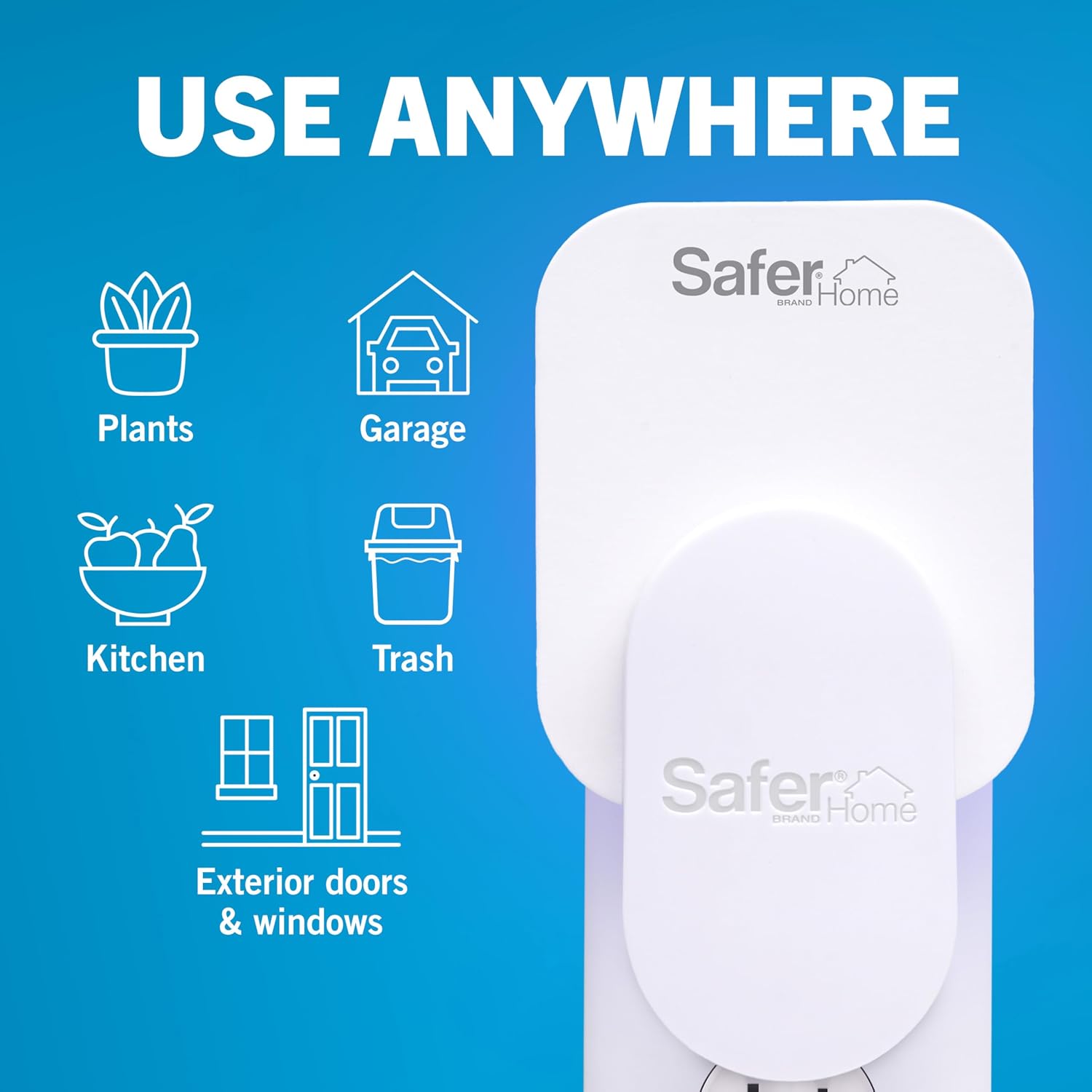 Safer Home Flying Insect Trap Official Refills | 3 Glue Card Refills For Plug-In Fruit Fly, Moth & Gnat Trap, Fruit Fly Killer, 24/7 Catch, Sh503
