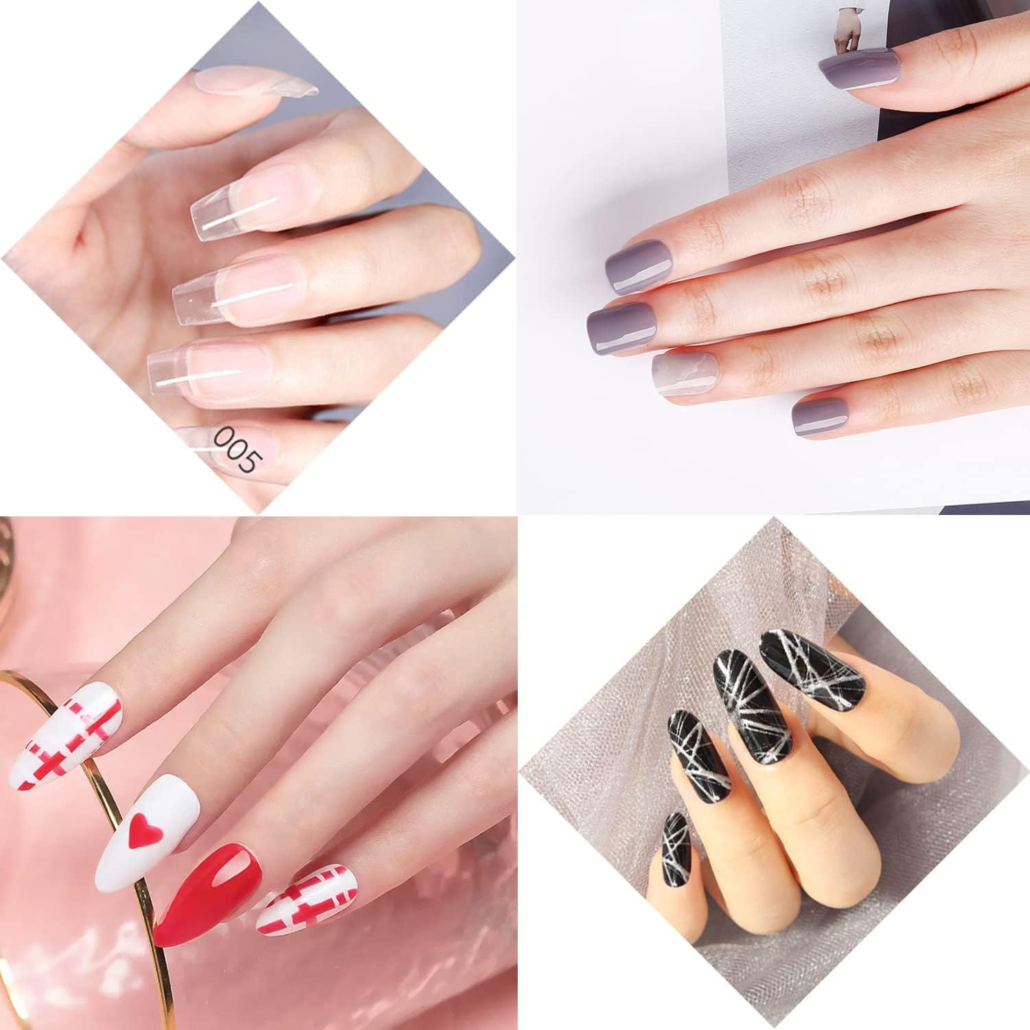 1Pcs Dual-ended Nail Design Brushes Rhinestone Handle Nail Art Liner Brush UV Gel Nail Polish Brush Rose Gold
