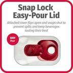 Goodcook 1 Quart Bottle With Snap Lock Easy-Pour Lid, Bpa Free, Clear
