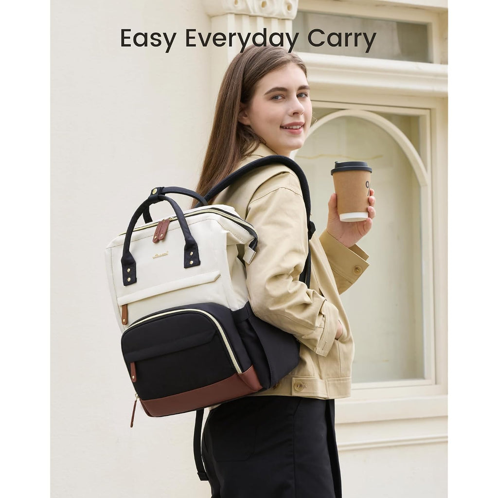 Lovevook Laptop Backpack For Women, 15.6 Inch Work Business Backpacks Purse With Large Capacity, Waterproof Nurse Bag College Bookbag For School, Waterproof Casual Daypack For Travel