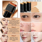 Foundation Stick, 2 in 1 Dual-Ended Long-Lasting Concealer Korean Foundation Stick, Full Coverage Foundation Makeup, Sunscreen Concealer Stick, Tattoo Cover Up Makeup, Matte Finish for Face (NATURAL)