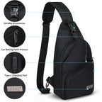 Crossbody Sling Bag Men Women, Casual Shoulder Backpack, Chest Daypack Satchel For Hiking Travel
