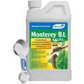 Monterey B.T. Bundled With Measuring Spoon - Caterpillar & Worm Killer Organic Gardening - Apply With Sprayer - 32 Oz