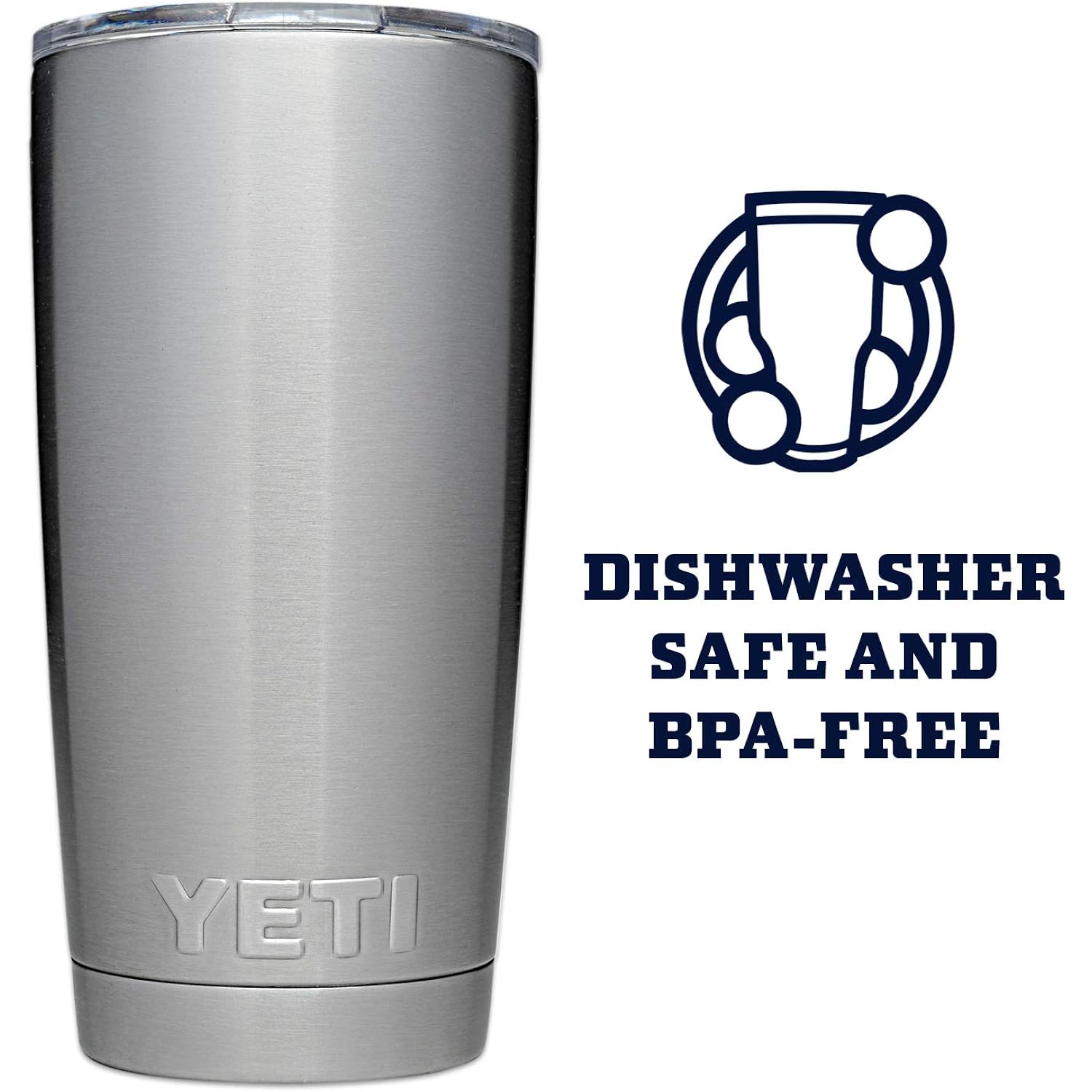 Yeti Rambler 20 Oz Stainless Steel Vacuum Insulated Tumbler W/Magslider Lid
