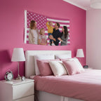 Custom Pink American Flag 3X5 Ft Outdoor, Personalize Print Your Own Text/Photo/Logo, Customized Flags For Outside, Design Your Image For Funny Tapestry Poster Banners