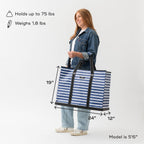 Scout 4 Boys Zip Tote - Durable Lightweight Bag For Beach, Pool, Family Travel, Storage - Water-Resistant, Zips Shut
