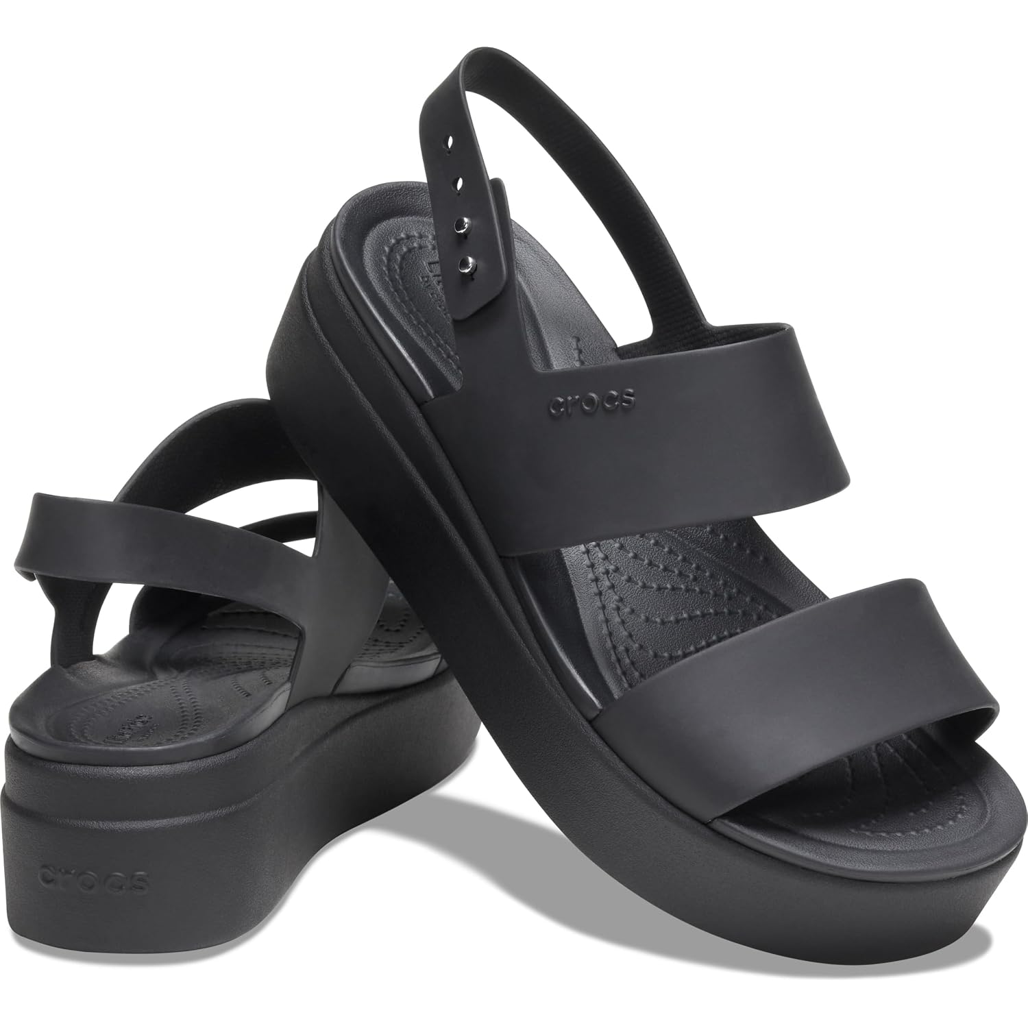 Crocs Women'S Brooklyn Low Wedge Sandals