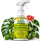 Neem Oil Plant Spray With Peppermint Oil, Indoor & Outdoor Plants, 32 Oz | Ready-To-Use Spray, Natural Plant Wash, Smart Grower