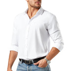 Dress Shirts For Men Big And Tall(Xl Big-6Xl Big Tall) Button Down Long Sleeve Business Casual Collared Shirt